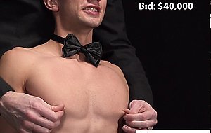 Horny slave merchant fucked his slave with his monster cock