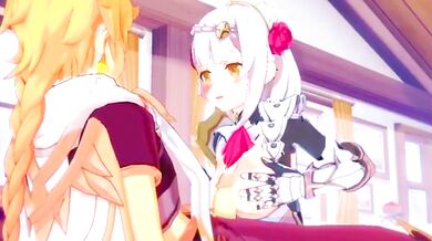 Noelle gives her master the best Sexual treatment - Genshin Impact