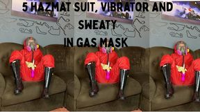 5 hazmat suit sweaty gas mask