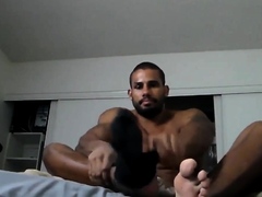 Black Alpha Male Shows Off His Feet