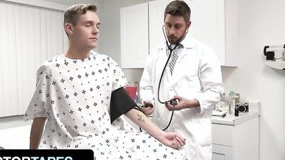 Doctor Tapes - Fit And Sexy Doctor Sticks In His Hard Cock Into Patient And Injects Him With Protein