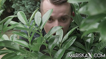 MARISKAX Mariska and Sahara lick each other by the pool