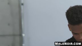 MaleNoir.com - Adrian Hart's ass stretching follows rimming Silver Steele
