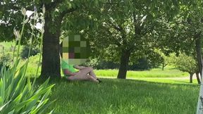 Risky Masturbation in Public Park | Huge Cumshot