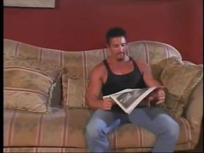 Luxurious well shaped blonde cutie rides on muscle guy's dick