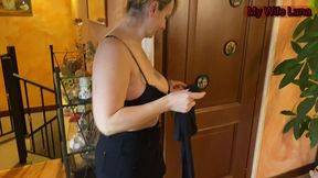 before you go out, you want to suck my cock