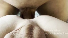 Redhead Teen Boy Pussy Spread by Big Cock