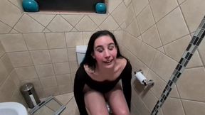 Toilet slave loves drinking and being pissed on &mdash;  toilet licking (Tania Amazon)