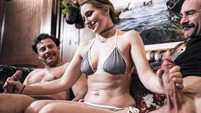 ”PURE TABOO Butt virgin sexy girl walks into a men cave - Laney Grey”