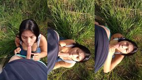 venuslatina2 - gran mamada al aire libre.. cum facial.