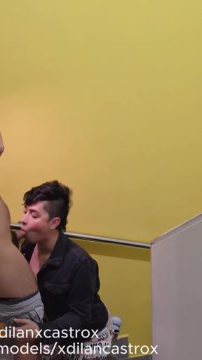 WE GIVE EACH OTHER ORAL PLEASURE, I SUCK THIS TWINK'S DICK DICK   Clip 1