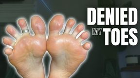 Denied My Toes - Goddexx Vixen makes you kneel for Her feet, denying you any pleasure from your favorite POV.