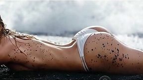 Candice Swanepoel Gives Wet and Sloppy Blowjob by the Beach