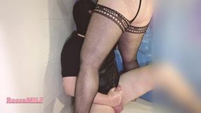 wife piss on mouth and on cock of husband while he licking pussy