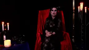 Rough fucking ride with a bound and lingerie-clad goth babe