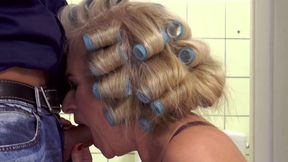 Big boobs mature gets fucked in the bathroom