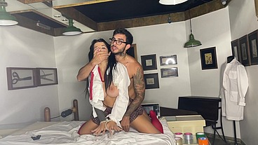 Petite Student Tied up and Gagged Gets Fucked and Dominated Hard with Multiple Creampies!