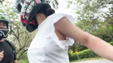 I Picked Up My Favorite Client From DIDI Without A Bra and Touch My Big Tits Again