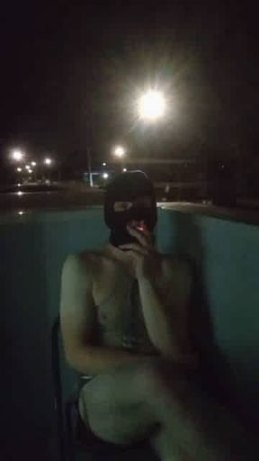 Cigarette out on the balcony