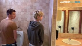 You Won't Believe What These Two Horny Twinks Did in a Public Park Bathroom.Caught on Camera!