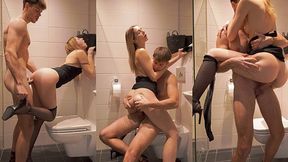Kelly's Bathroom Suck and Cowgirl Ride