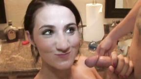 ”Sexy Babe Double Fucking in threesome in billiard party”