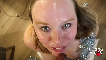 Santa's Slut Shyla Smiles Gets Throat Fucked By BBC