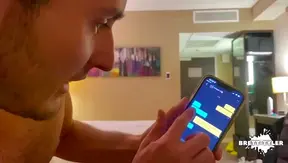 Hot Twink 18+ and Muscle Jock Bareback in Hotel Room After Grindr Hookup