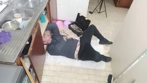 Bossy lady learns plumbing the hard way