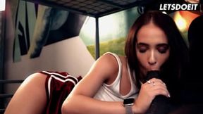 Lucky Teen Tries to Fuck BBC Roommate During Vacation - Horny&#x1F975; Hostel