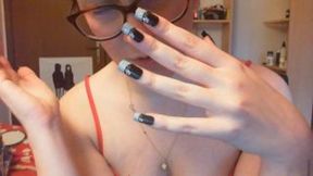 Hands perfect long nails avi