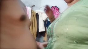The Beautiful Village Bhabhi Was Working in the Kitchen, Brother-in-law Came From Behind and Put His Finger in My Pussy