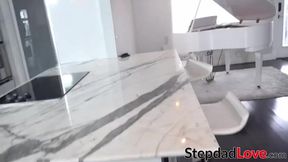 Mickey Tyler getting railing lessons from her stepdad