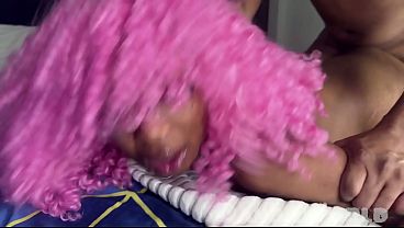 Big-Cocked Black Stud Fucks Curvy Submissive Girl's Ass and Makes Her
