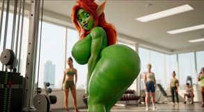 Green Elf’s Sexy Gym Day – Workout, Sweat & Cozy Recovery