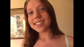 SHAWNA LENEE Very First Scene! POV Huge Cock Blowjob and Huge Cum Facial