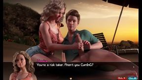 Treasure of Nadia [PornPlay Hentai game] Ep.75 romantic outdoor sex on the beach with the blonde doctor