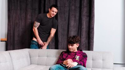 NextDoorTaboo - Twink Discovers That Hot Stebro Is A Pornstar, Fuck & Suck -