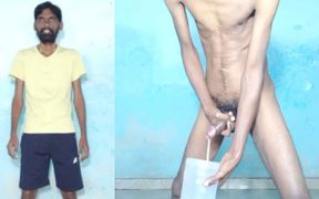 Rajesh Playboy 993 Masturbating Big Cock and Cumming in the Jar Spanking Butt Stroking Dick Handjob