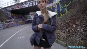 Kinuski Swallows a Giant Spanish Cock in a Steamy Public Pickup