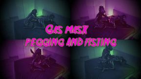 Gas Mask Pegging and Fisting 1080p HDR10 with Mistress Patricia - Strapon Double Anal Fisting Oxballs Pig Hole