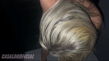 Two naughty hotwives suck and lick each other off while giving it their