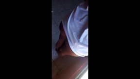 pquena fico malhada vendo o safado treinar suado deu sem camisinha