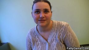 Chubby plumper seduces young guy
