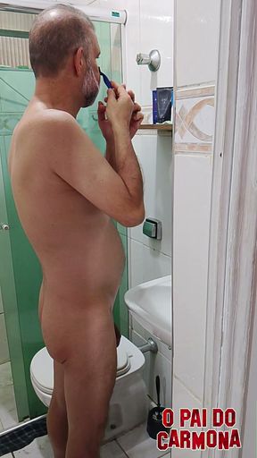 Mr. Carmona Shaving Naked