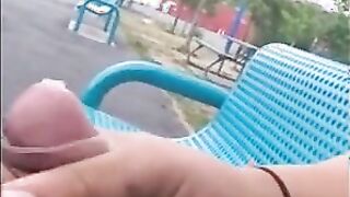 Public Masturbation Caught on Tape