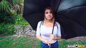 Adorable busty MILF Nickiee cheats on her hubby in the old van