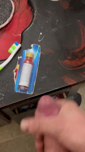 Masturbating
