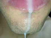 POR FAVOR FOLLA MI GARGANTA, FÓLLALA DURO, SLOOPY, tongue, saliva, lengua, PRIMER PLANO