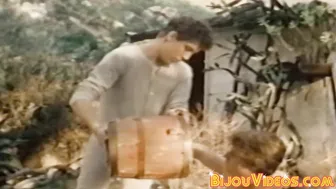 Vintage stud sucks big cock and takes raw outdoor anal